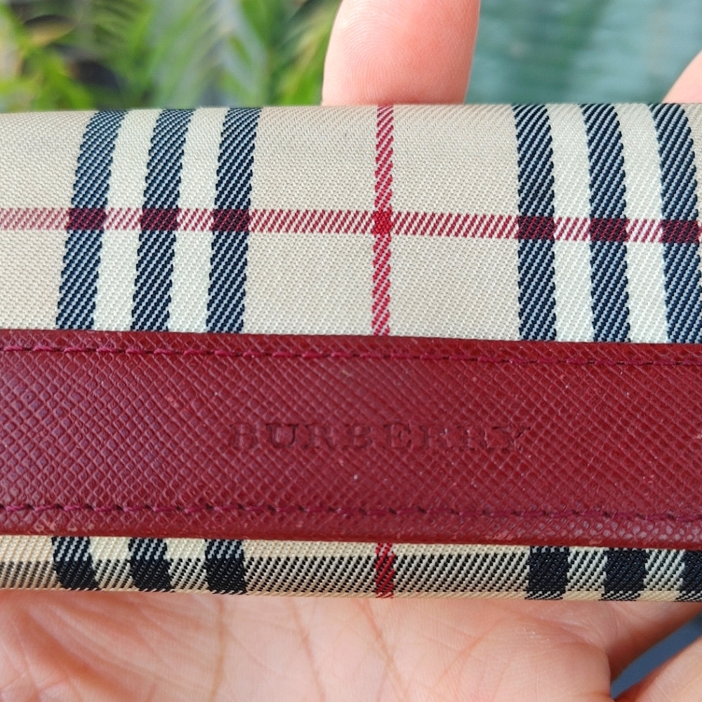 Burberry Check Print Canvas Leather Keyholder - Picture 14 of 14